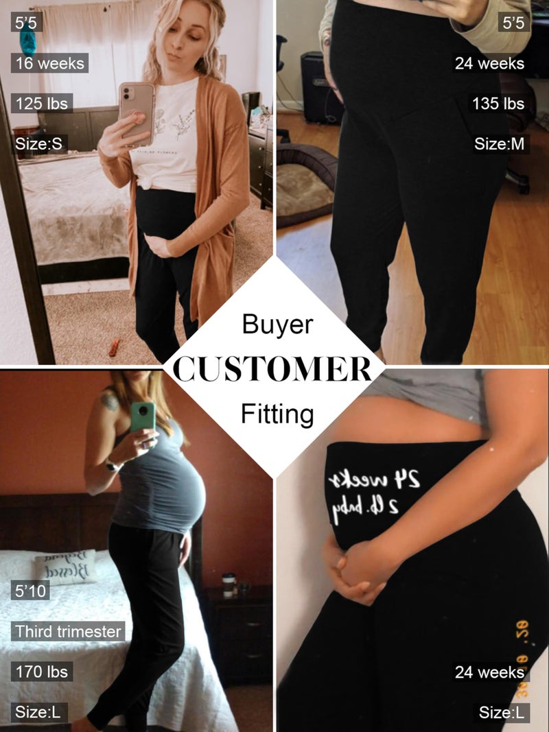 Liu & Qu Maternity Women's Casual Pants Stretchy Comfortable Lounge Pants - Image 2